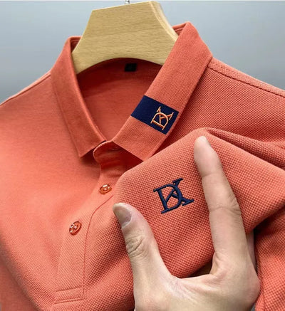 Oliver - Polo orange - Élégance décontractée - Hommes