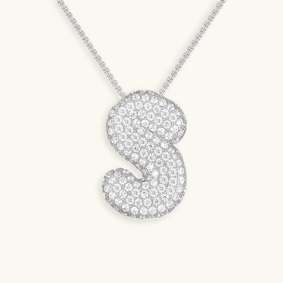 Collier Initiale Diamant – Bubble