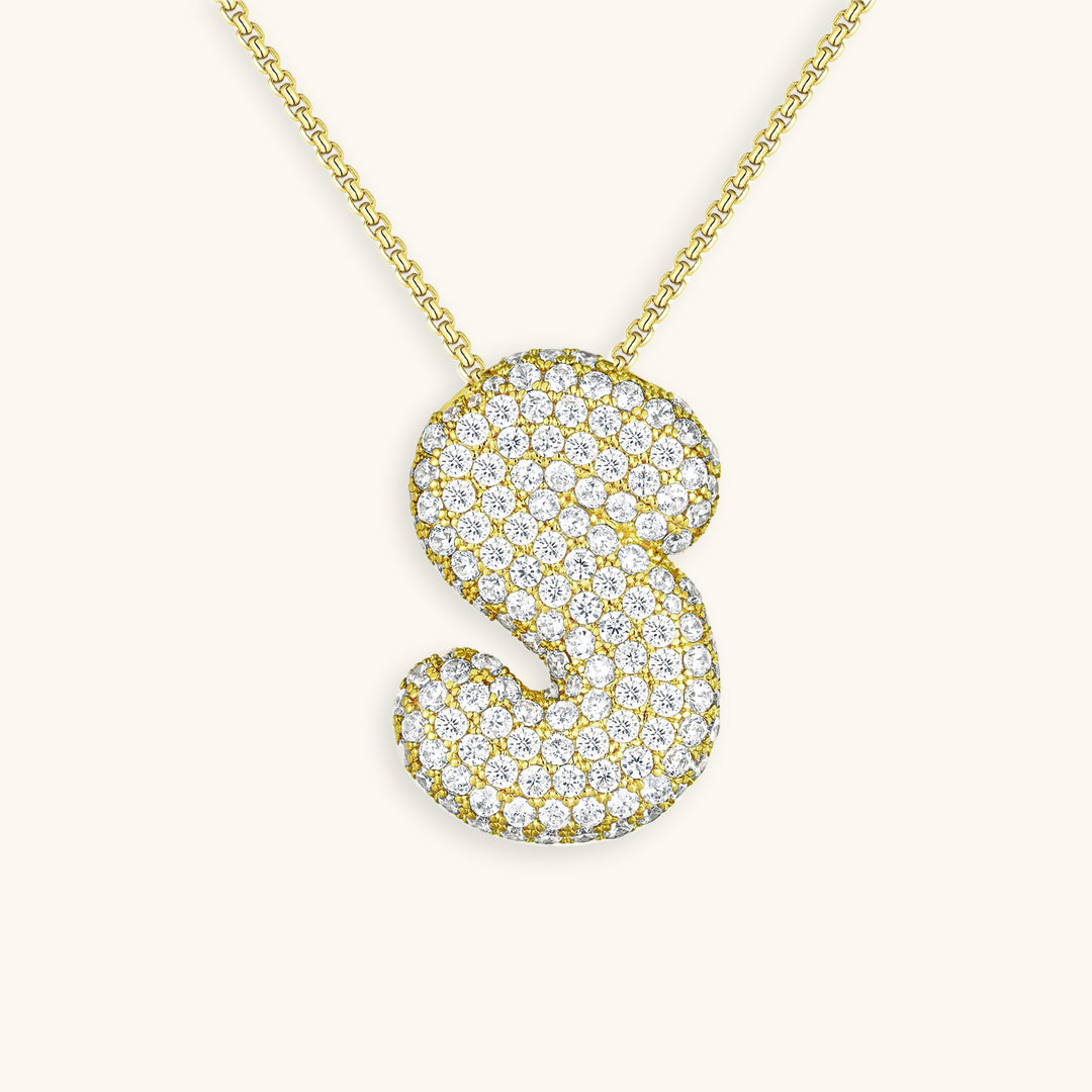 Collier Initiale Diamant – Bubble