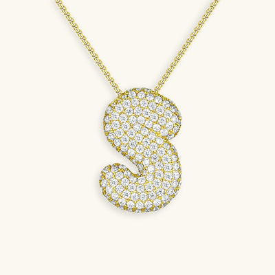 Collier Initiale Diamant – Bubble