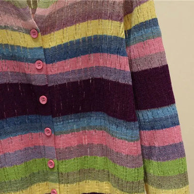 Myrna | Gilet rayé inspiré vintage