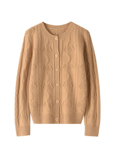 Justine - Cardigan Confortable En Laine Artificielle