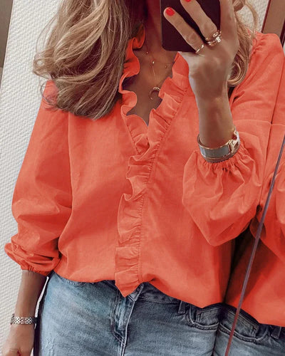 Enola | Blouse charmante avec des volants ludiques
