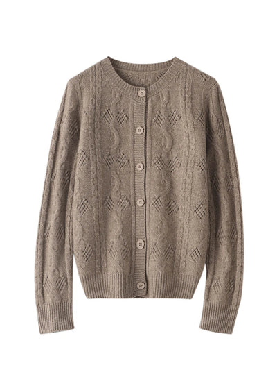 Justine - Cardigan Confortable En Laine Artificielle