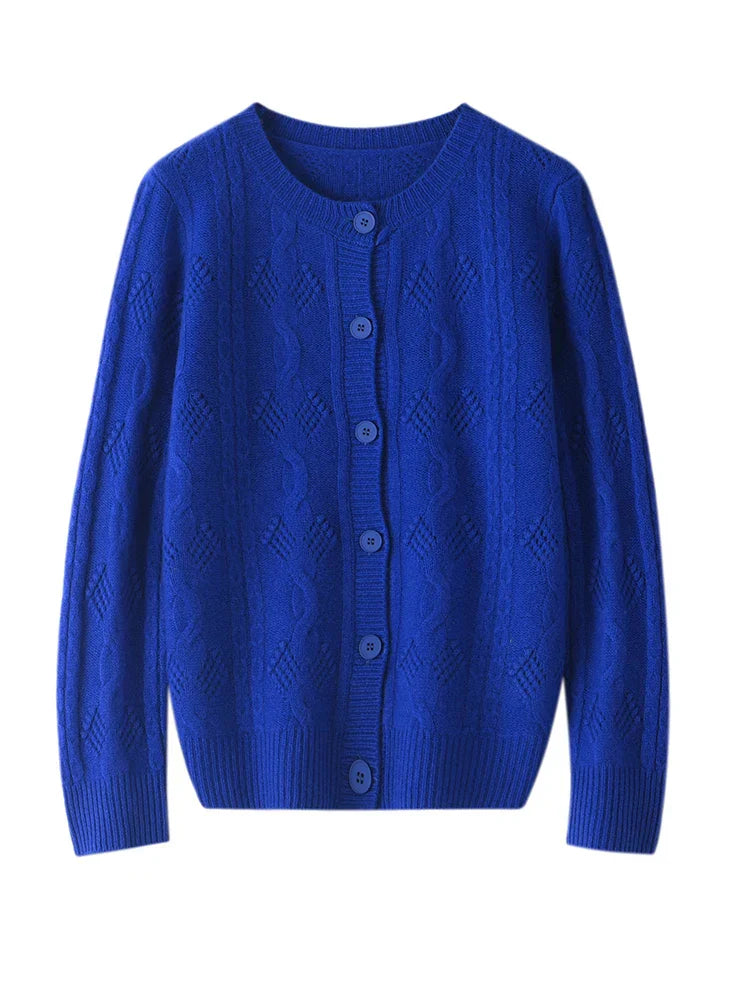 Justine - Cardigan Confortable En Laine Artificielle