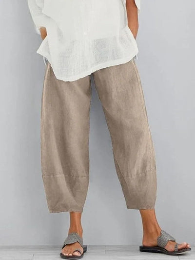 Claire - Pantalon automne léger en lin femme