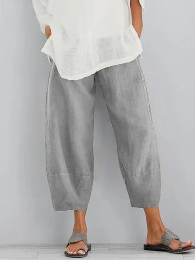 Claire - Pantalon automne léger en lin femme