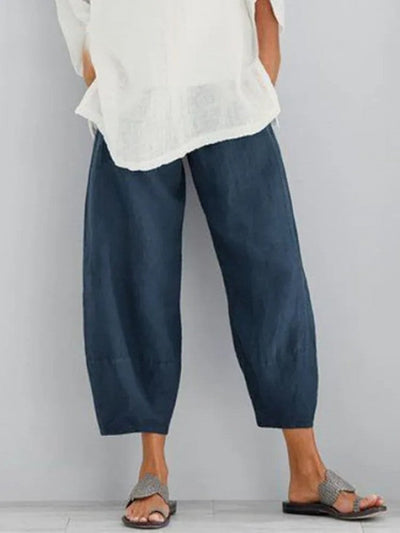 Claire - Pantalon automne léger en lin femme