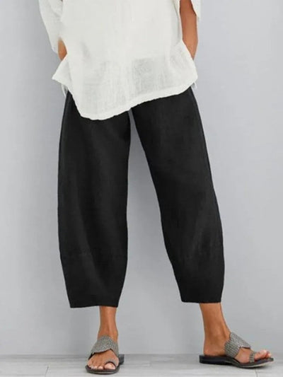 Claire - Pantalon automne léger en lin femme