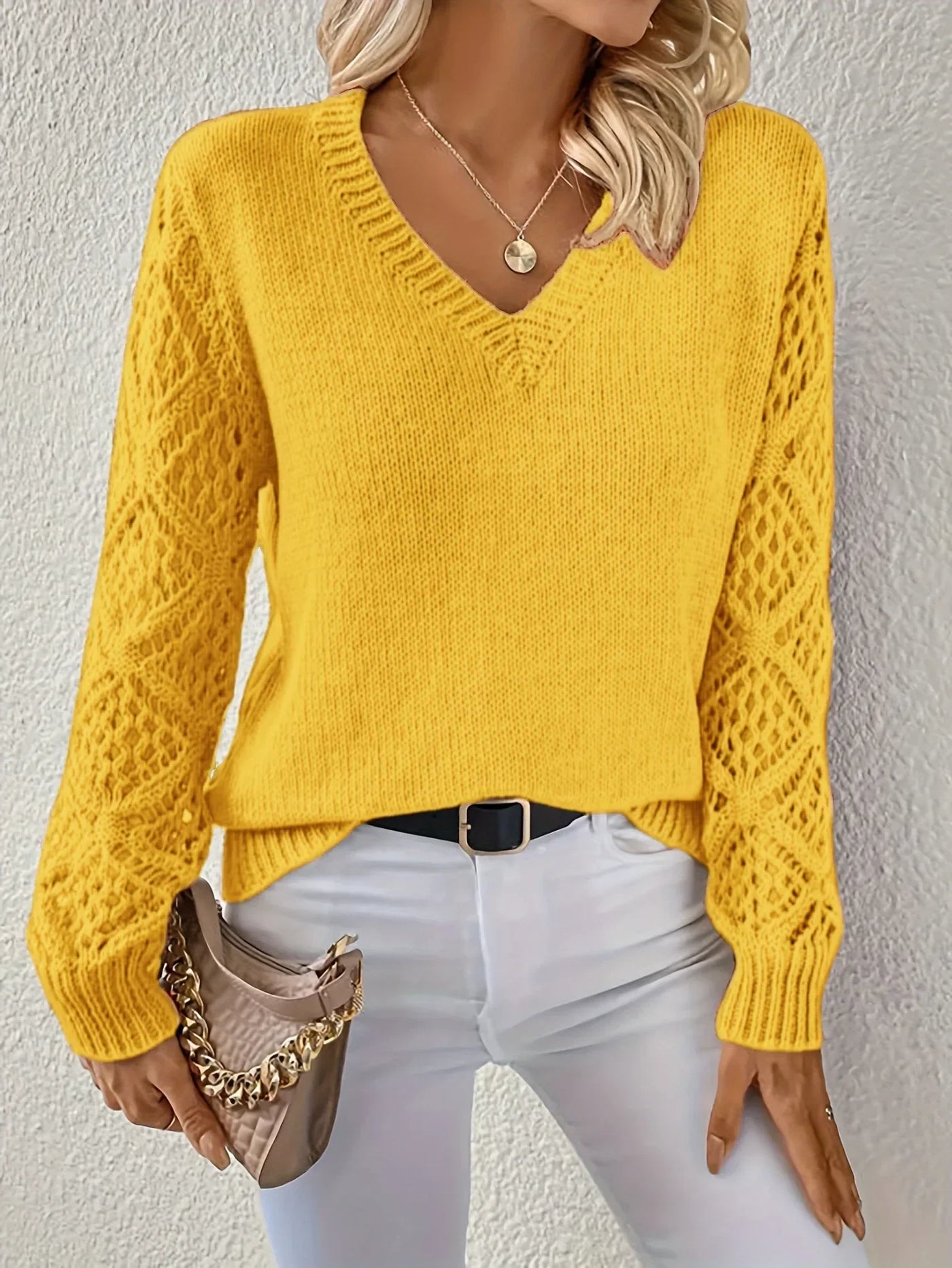 Daisy | Pull à col en V