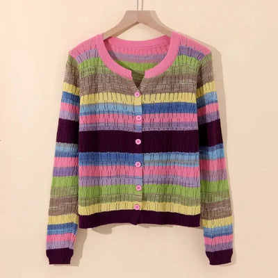 Myrna | Gilet rayé inspiré vintage