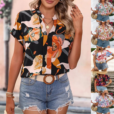Loraine | Blouse colorée avec imprimé ludique