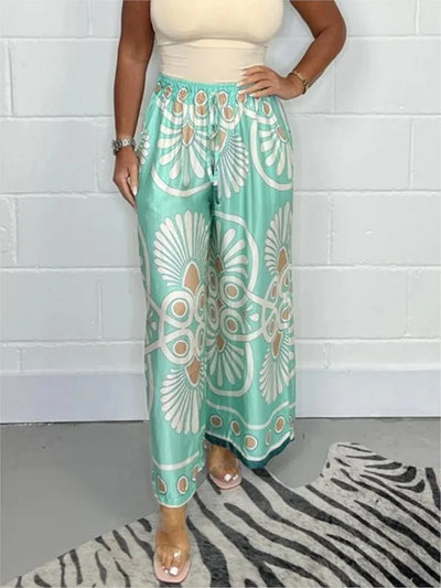 Casandra | Pantalon Boho élégant avec jambes larges