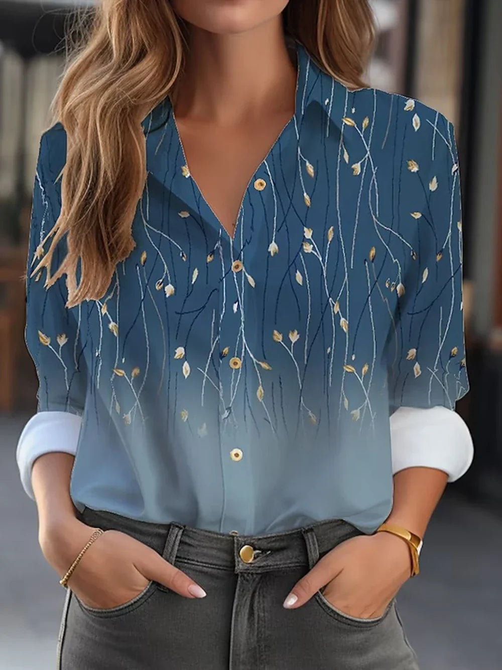 Regine | Blouse élégante avec imprimé floral