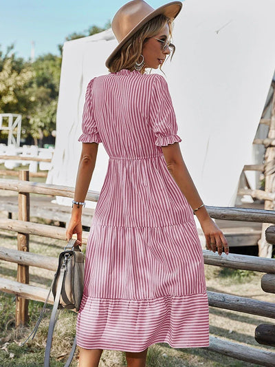 Laureen | Robe charmante à rayures