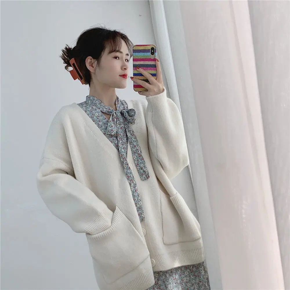 Élise - Cardigan Tricoté À Boutons