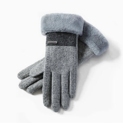 Juliette – Gants Élastiques En Peluche Chaude, Doux Et Pratiques