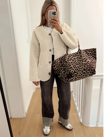 Lillia™ | La veste en polaire à boutons