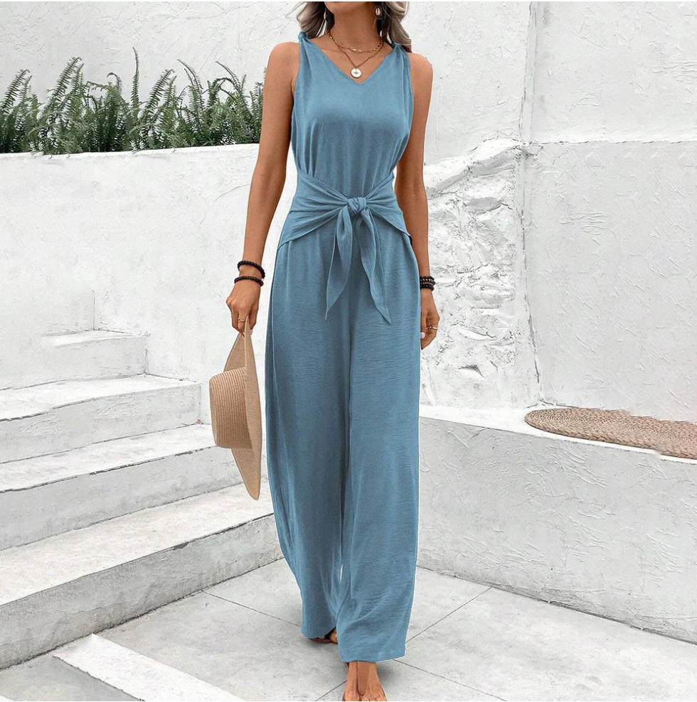 Amelita - Une combinaison élégante - Fluide et confortable - Bleu - Femmes