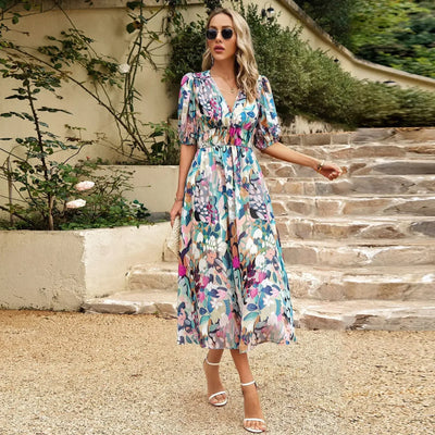 Ezme | Charmante robe midi avec imprimé ludique