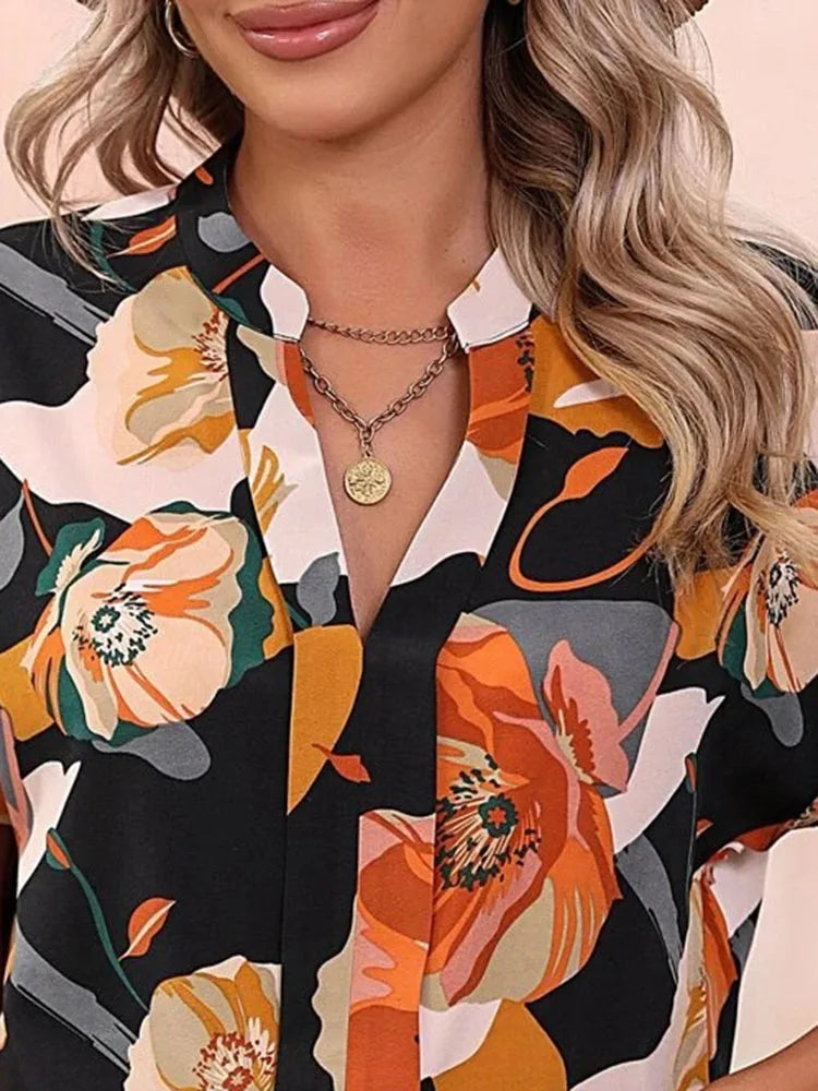 Loraine | Blouse colorée avec imprimé ludique