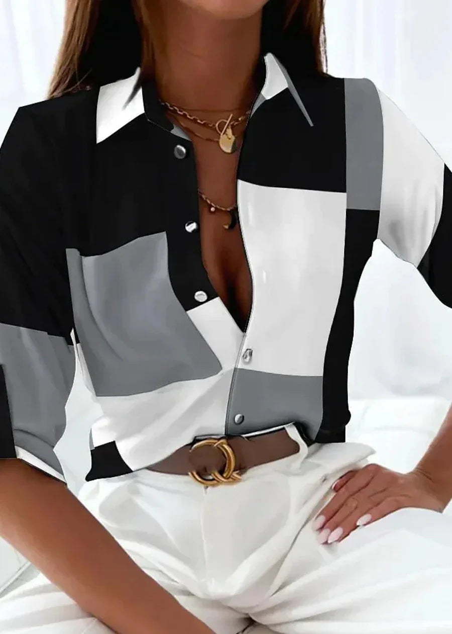Viola | Blouse avec imprimé moderne
