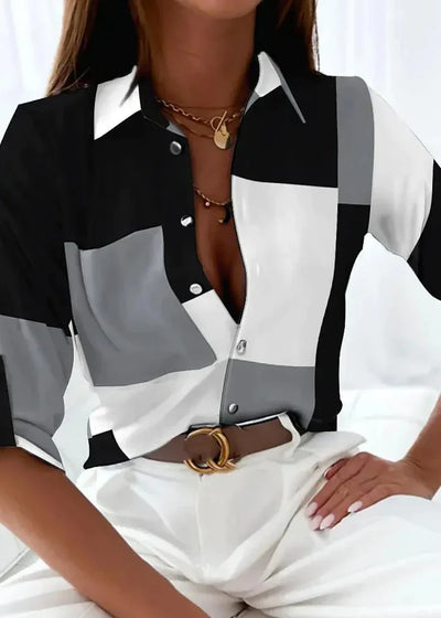 Viola | Blouse avec imprimé moderne