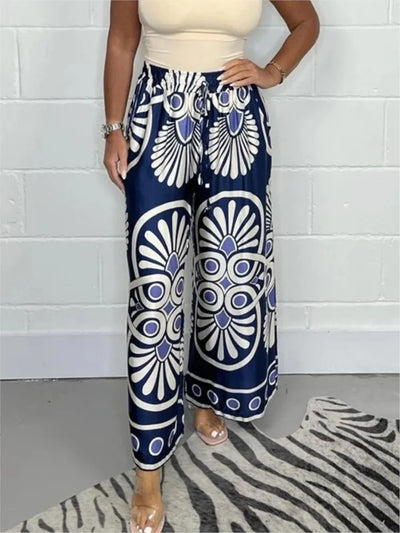 Casandra | Pantalon Boho élégant avec jambes larges