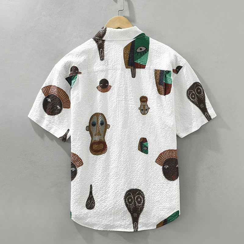 George - Chemise Imprimée Créative - Élégant - Hommes