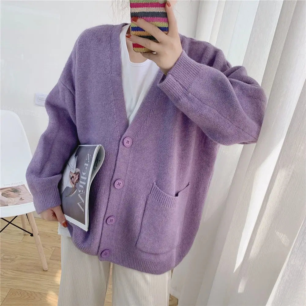 Élise - Cardigan Tricoté À Boutons