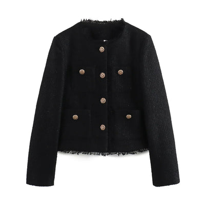 Florence – Manteau En Tweed Au Style Moderne, Chic Et Unique