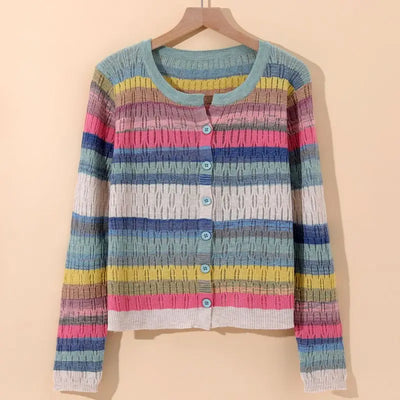 Myrna | Gilet rayé inspiré vintage