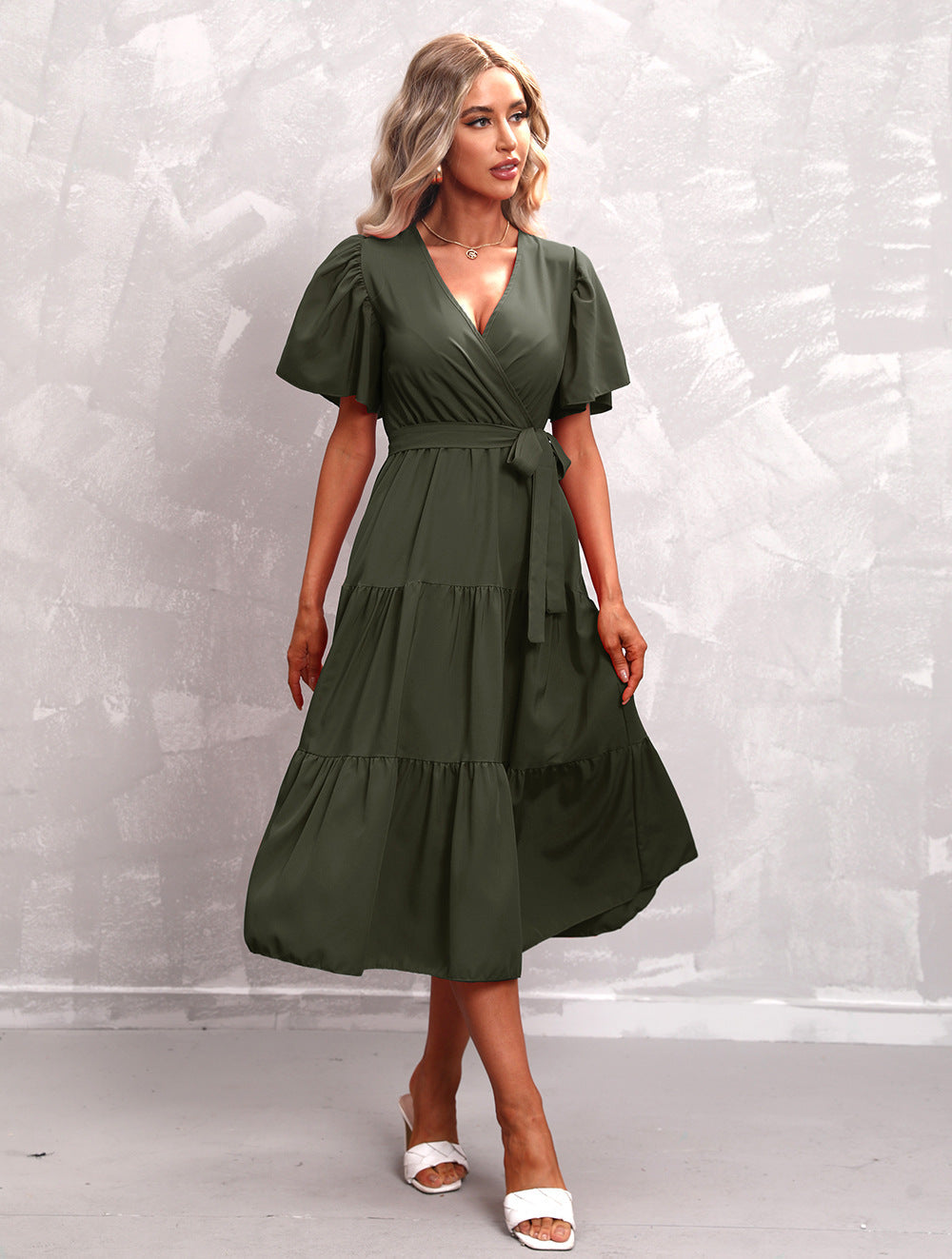Perle - Robe Midi - Élégante et Raffinée - Femmes