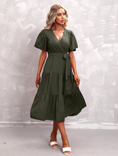 Perle - Robe Midi - Élégante et Raffinée - Femmes