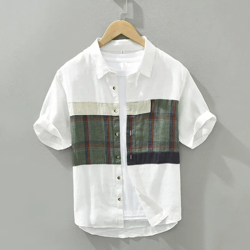 Ulrik - Chemise en Lin  - Respirant - Style Décontracté - Hommes