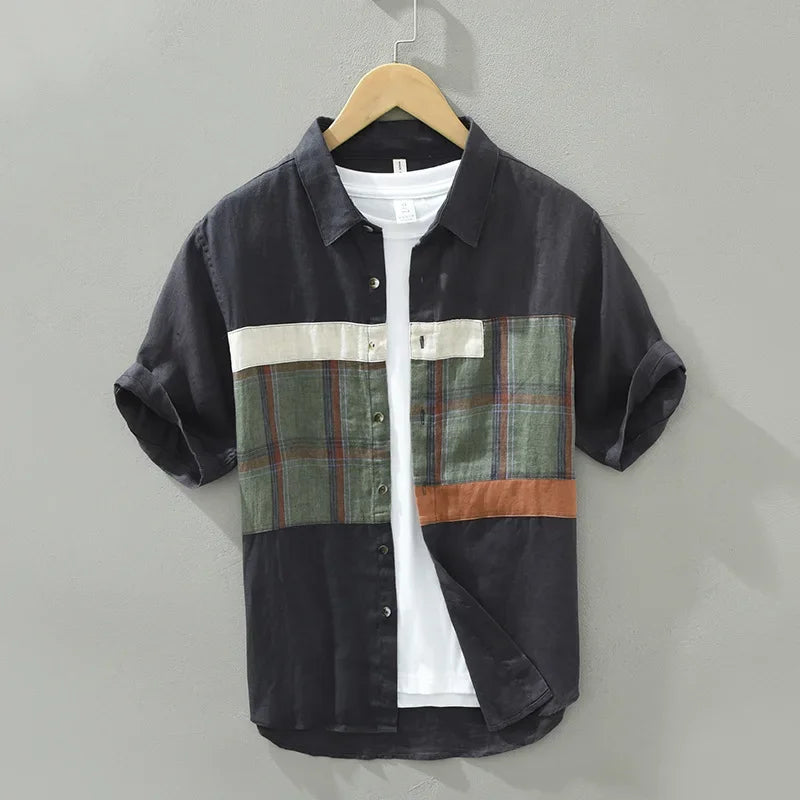 Ulrik - Chemise en Lin  - Respirant - Style Décontracté - Hommes