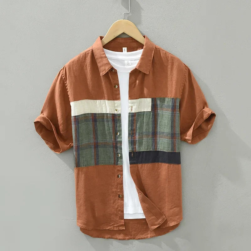 Ulrik - Chemise en Lin  - Respirant - Style Décontracté - Hommes