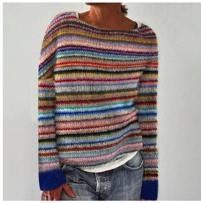Sylvie - Pull automne vintage femme