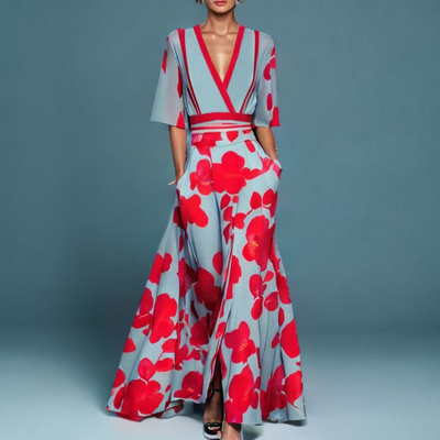 Celine | Robe élégante avec imprimé floral