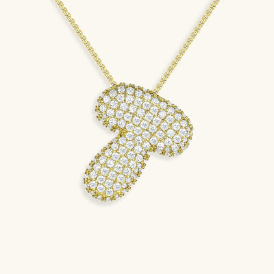 Collier Initiale Diamant – Bubble