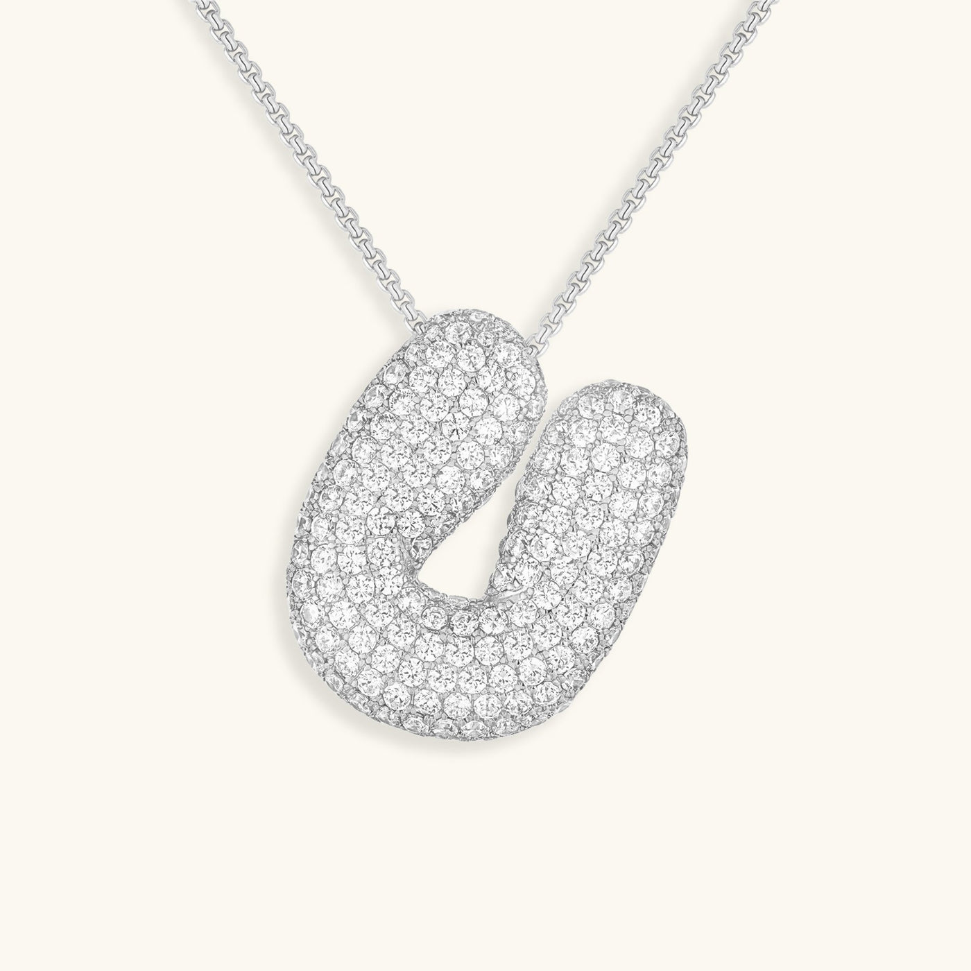 Collier Initiale Diamant – Bubble