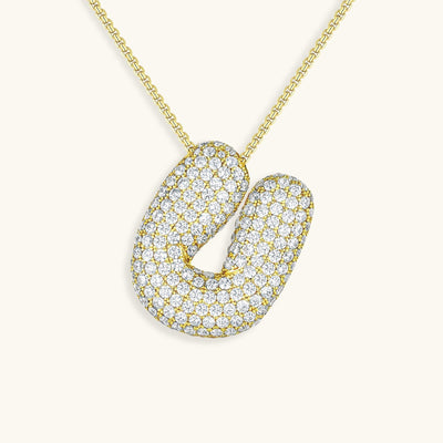 Collier Initiale Diamant – Bubble