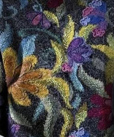 Geneviève - Pull Floral À La Mode