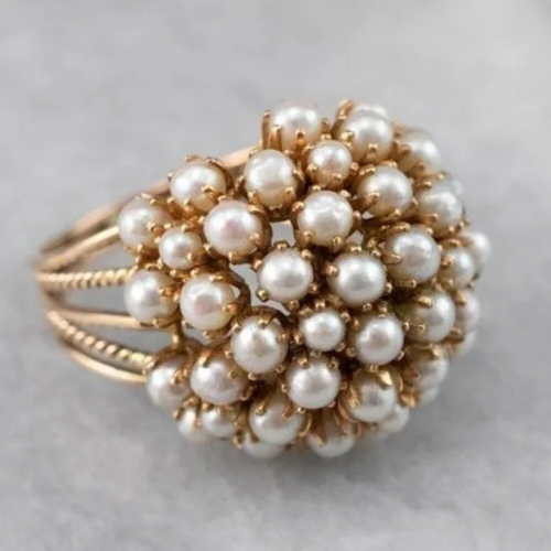 Bush - Bague Pérles Enveloppées
