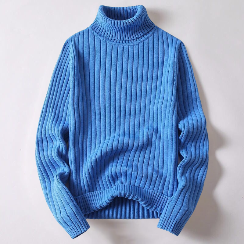 Léo - Pull automne à col roulé homme