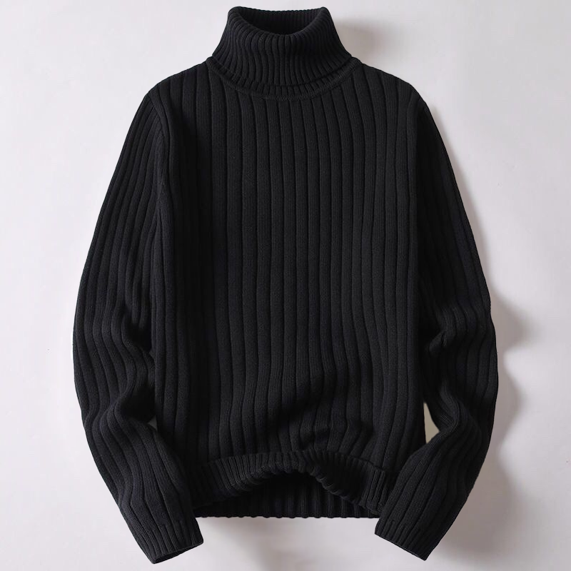Léo - Pull automne à col roulé homme
