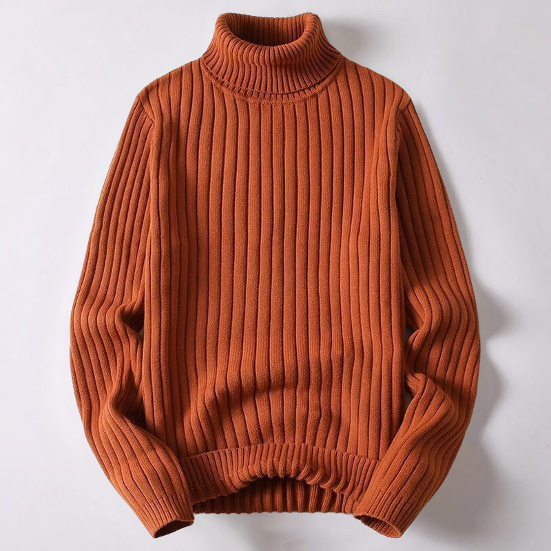 Léo - Pull automne à col roulé homme