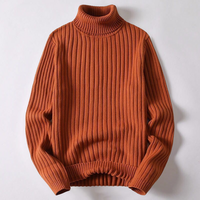 Léo - Pull automne à col roulé homme