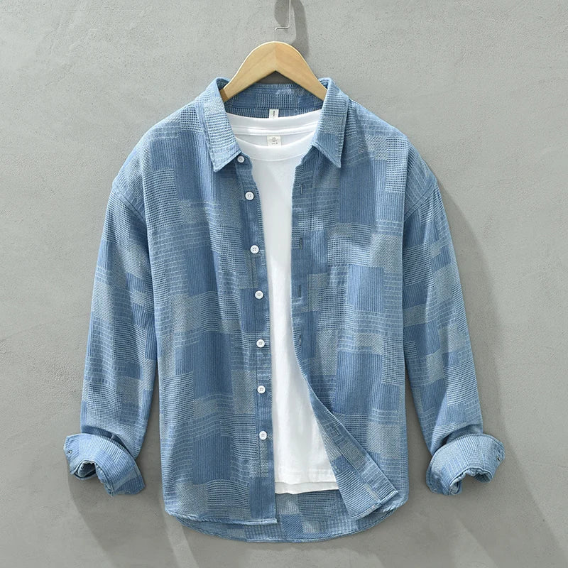 Declan - Chemise en patchwork - Élégant - Hommes