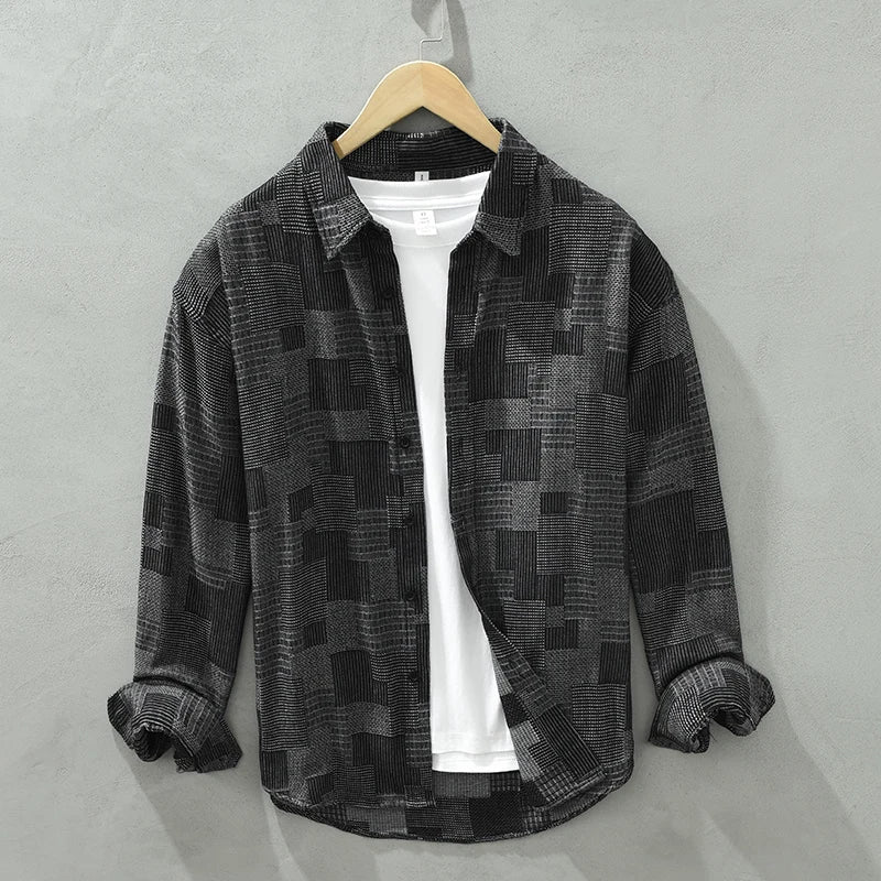 Declan - Chemise en patchwork - Élégant - Hommes